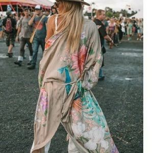 Spell and the Gypsy waterfall taupe kimono